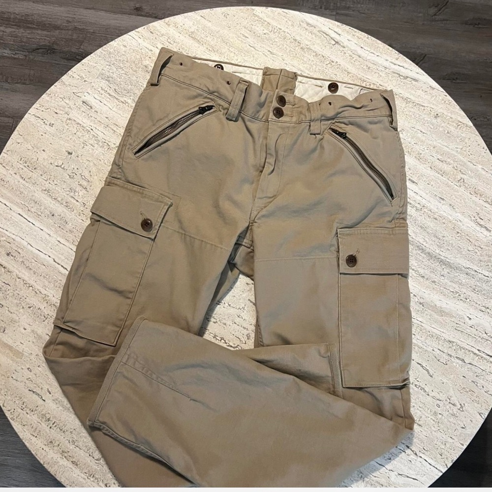Men's Tan 2016 slim POLO Ralph Lauren military cargo 33/30.